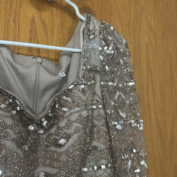 Elegant Evening Gown in Taupe - Picture 8 of 8